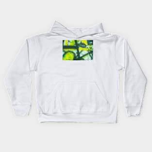 Black Yellow White Kids Hoodie